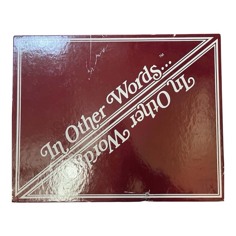 “In Other Words” Board Game Vintage 1988 Complete Ages 13 And Up. EXCELLENT